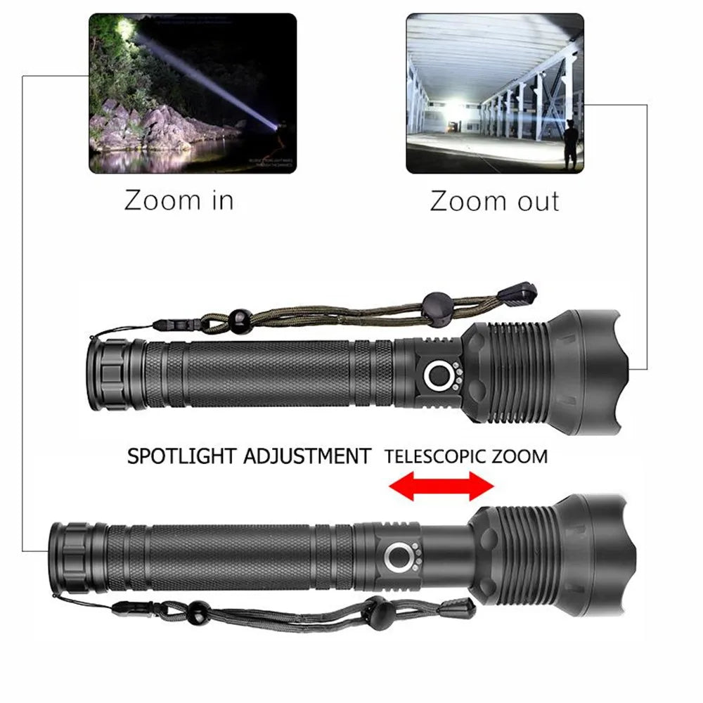 Powerful Flashlight Super Bright Rechargeable