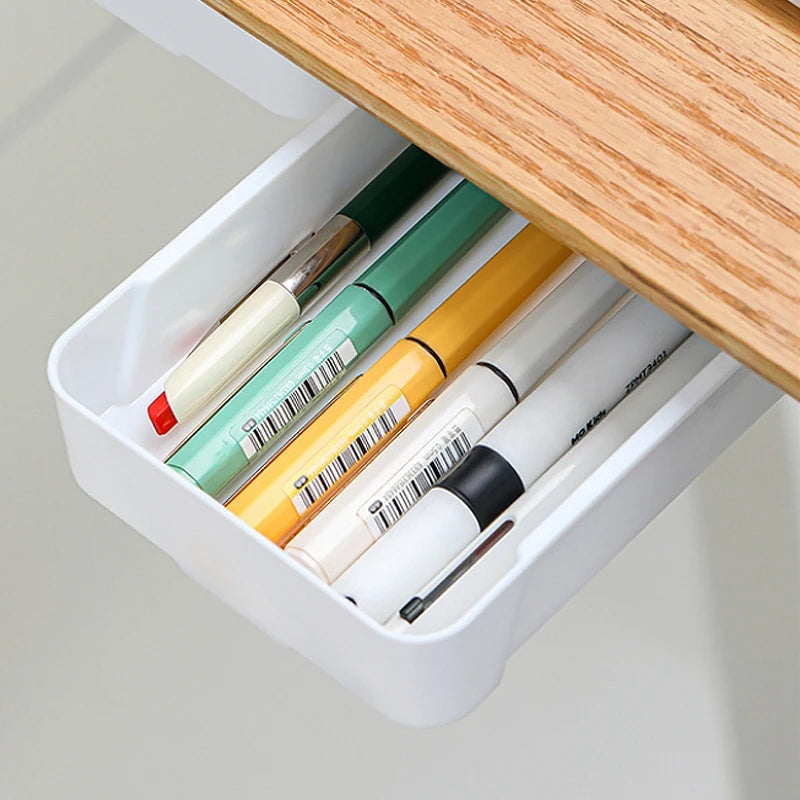 Self-Adhesive Hidden Storage Box Desk
