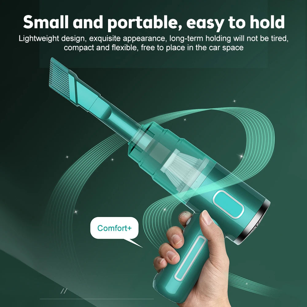 120W Handheld Car Vacuum Cleaner 8000Pa USB Rechargeable Home Vacuum Cleaner
