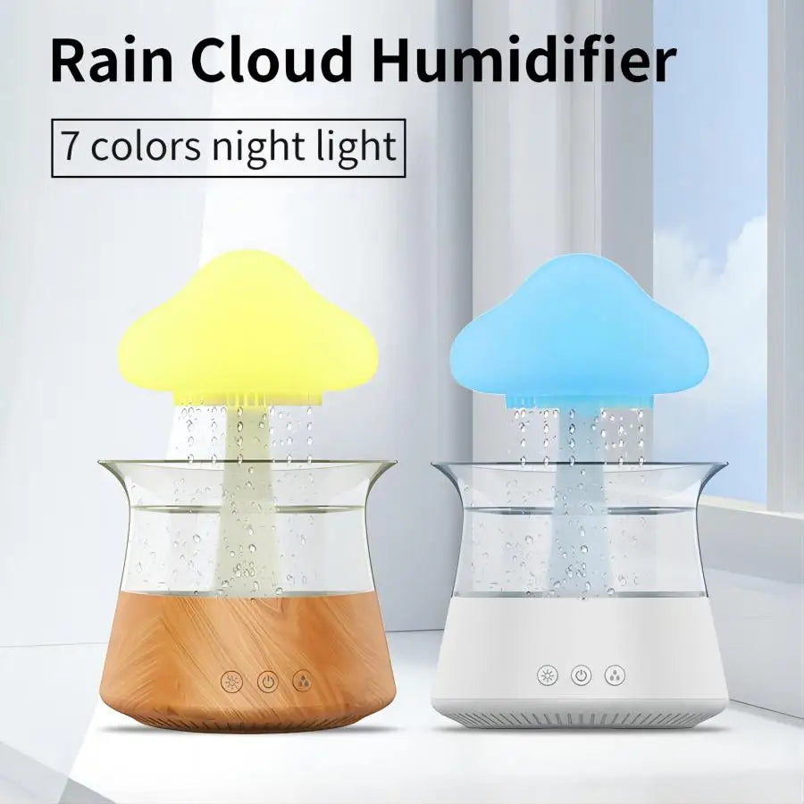 Relax Cloud Rain Diffuser Humidifier Raindrops