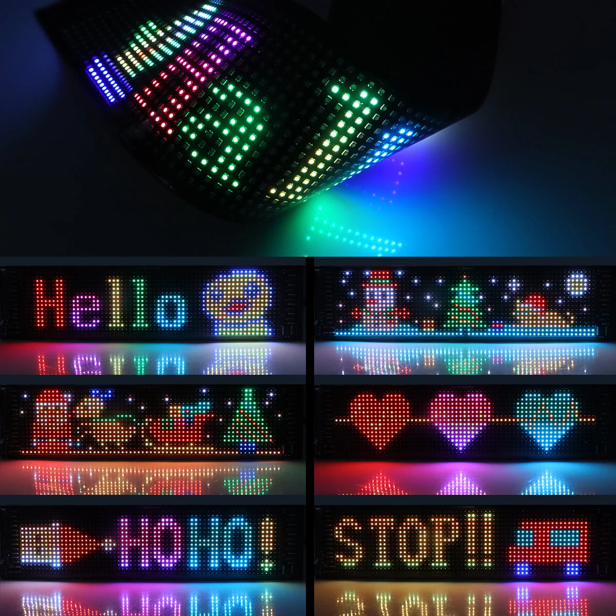 Felxable Scrolling Message display LED Screen