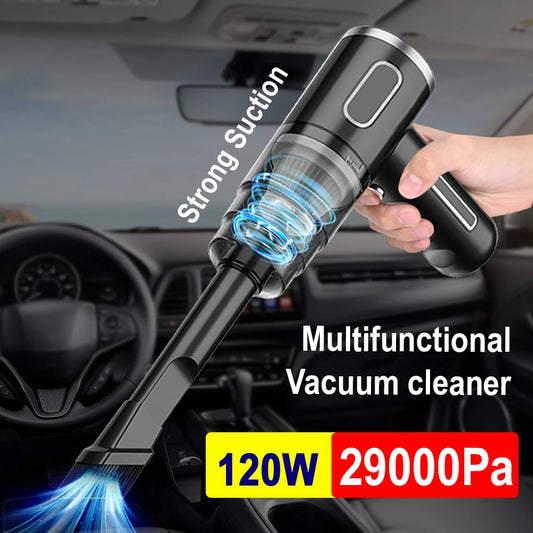120W Handheld Car Vacuum Cleaner 8000Pa USB Rechargeable Home Vacuum Cleaner